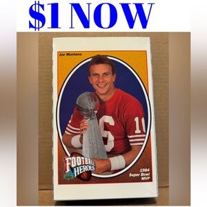 Joe Montana 1991 San Francisco 49ers Box Bottom NFL Football Card